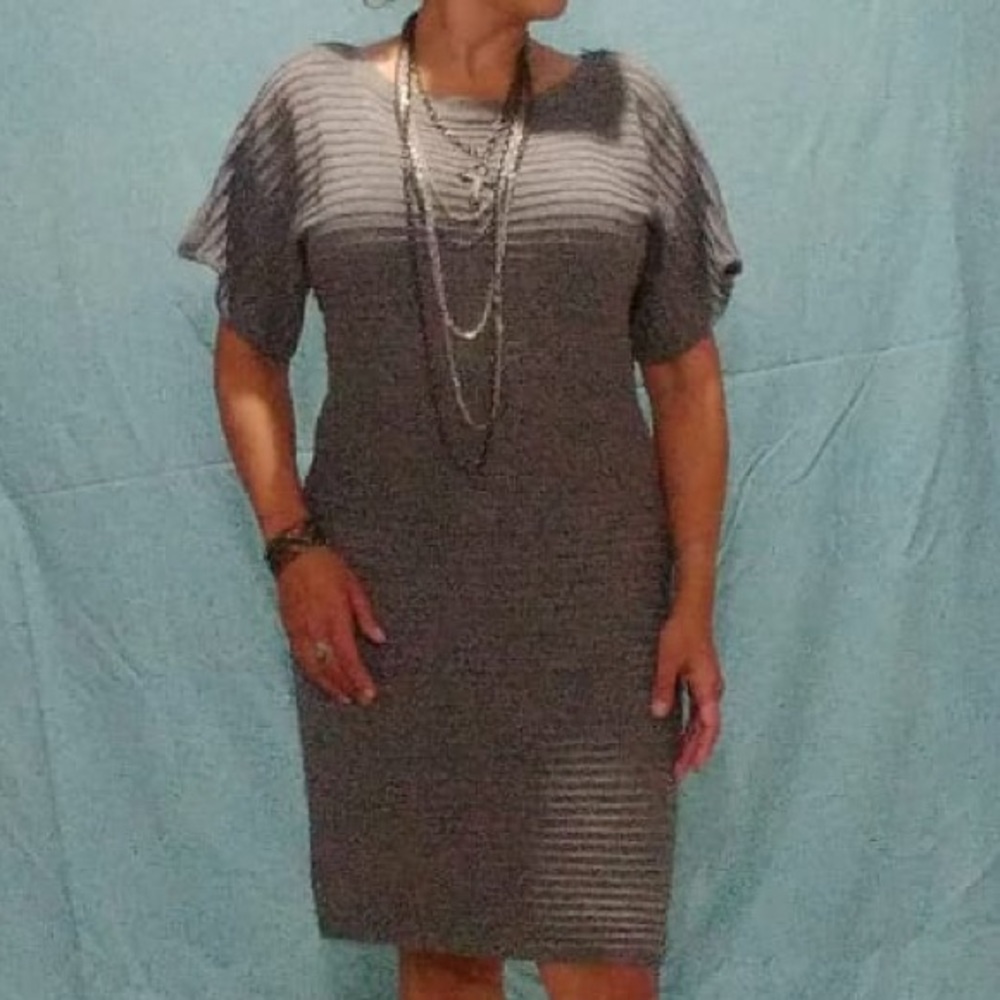 Gray cocktail dress